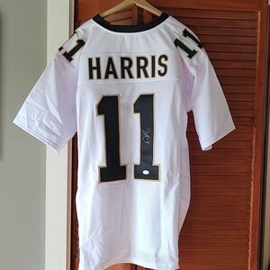 Deonte Harris Size XL New Saints NFL JSA Signed Authentic Jersey